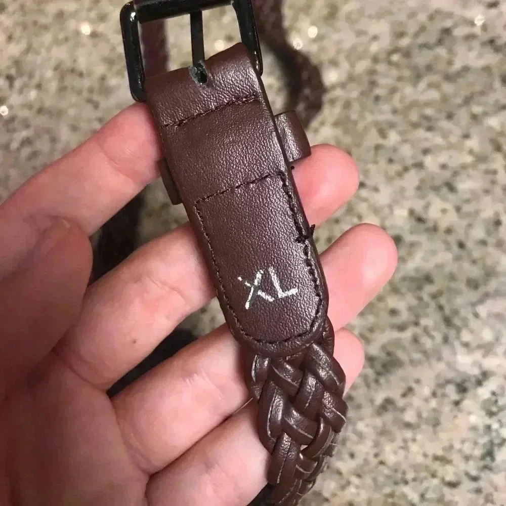 🧾 Brown Braided Belt ☑️